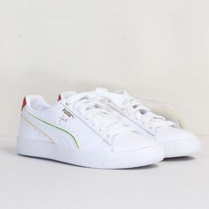 Puma Women's Clyde World Hood Unity White Classic Sneaker Size 6 NWT